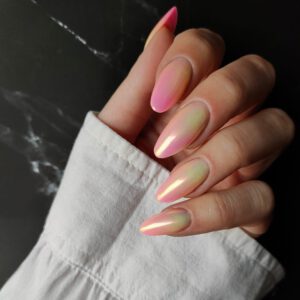 JustNails by Tina - eigen nagel - colorboom met chrome