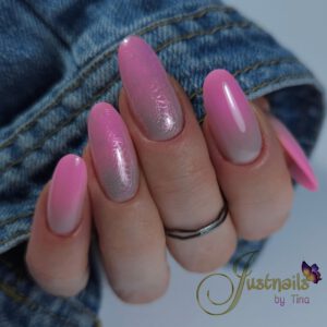 JustNails by Tina - eigen nagel - colorboom met stempel